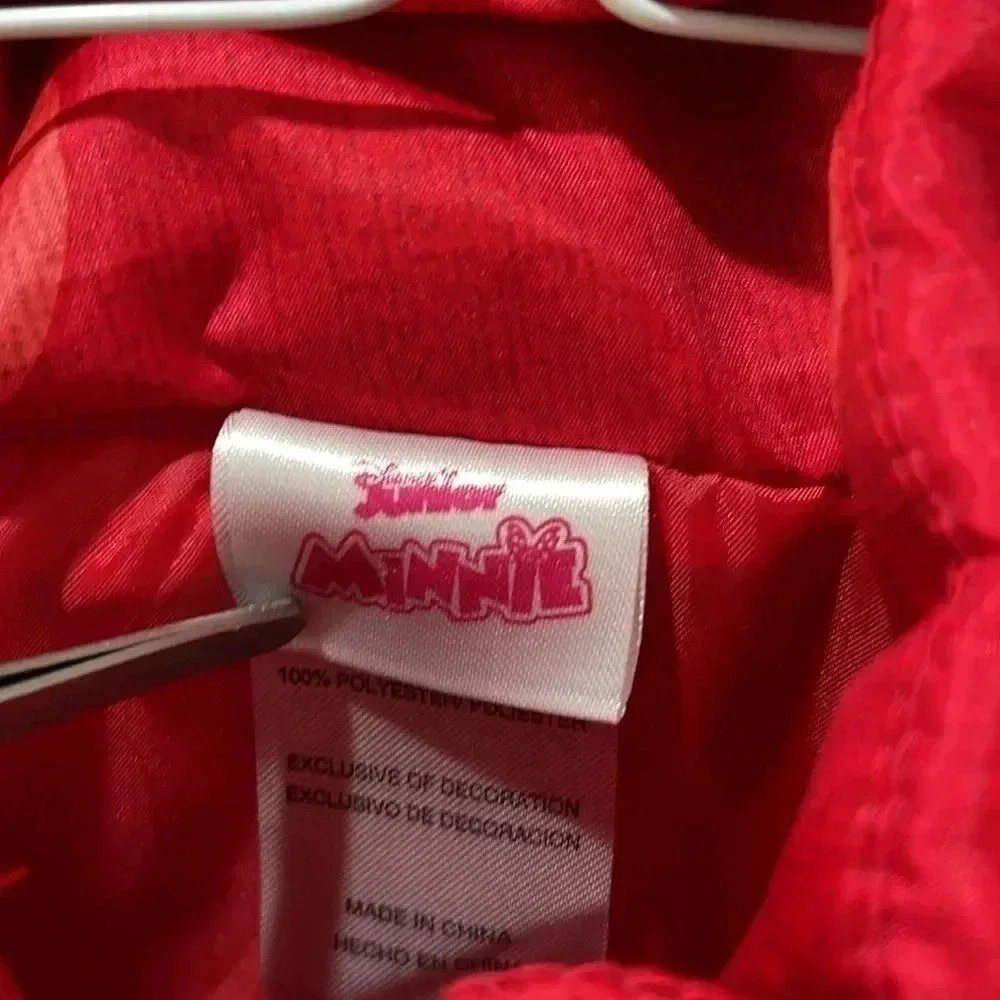 Disney Minnie Mouse hooded vest red 4T - Picture 6 of 7